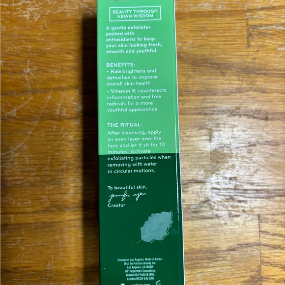 Exfoliator Purlisse Kale + Vitamin K  - Full Size 1.7oz/50ml New Sealed - Picture 3 of 9
